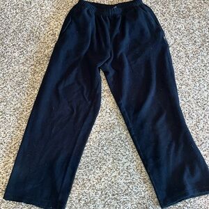 unisex white sierra fleece sweatpants